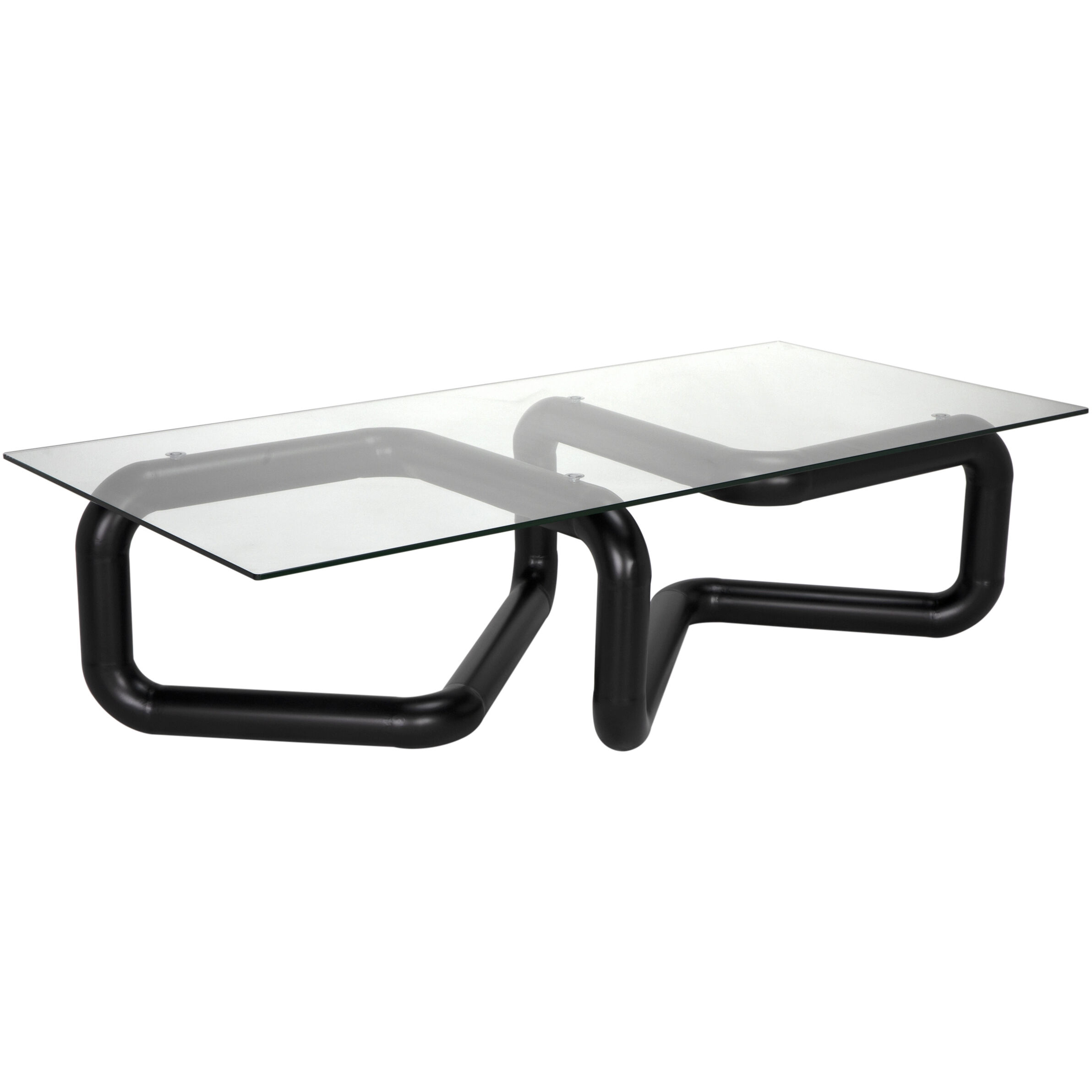 Linden 70 X 34 inch Matte Black Coffee Table